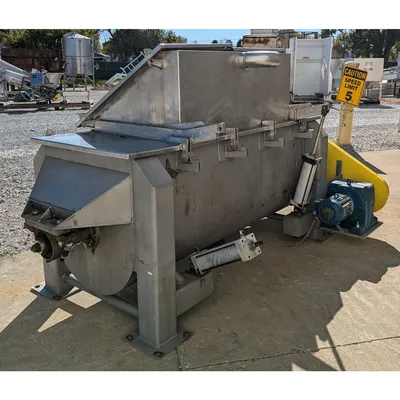 Used Industrial Stainless Steel Double Ribbon Blender - 36 Cu/Ft