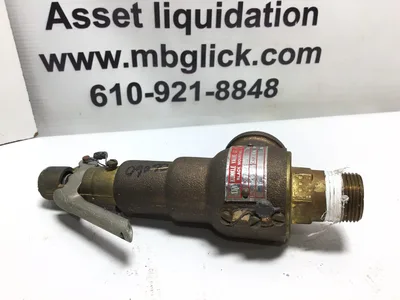 Kunkle 6010 E1 3/4″ Brass Safety Pressure Relief Pop off Valve 100 PSI Set