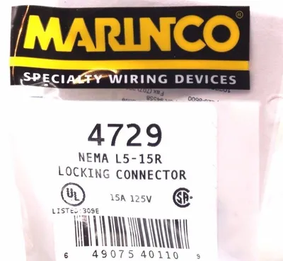 4 NEW MARINCO 4729 LOCKING CONNECTORS