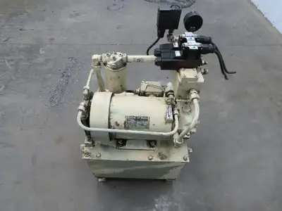 Showa Okuma PVU-40-0403-HX CNC Lathe Hydraulic Power Unit 2.2kw 25L/Min 40L Tank