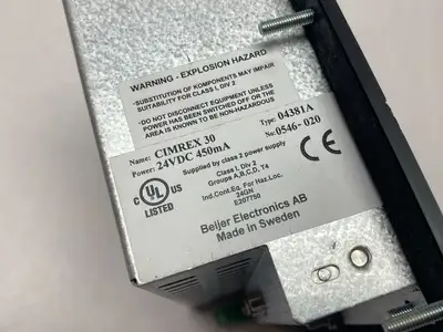 USED BEIJER CIMREX 30 OPERATOR DISPLAY/CONTROL PANEL 24VDC 450MA