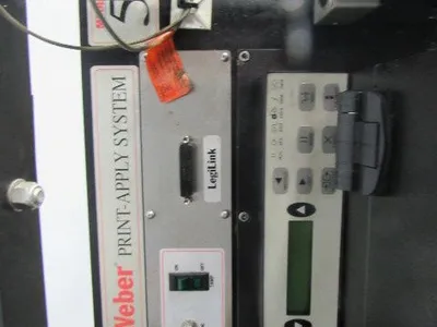 Weber 5100 Zebra 170PAX4 Shipping Label Printer Applicator