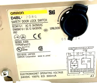 NEW OMRON D4BL-2DRG DOOR LOCKSWITCH D4BL2DRG