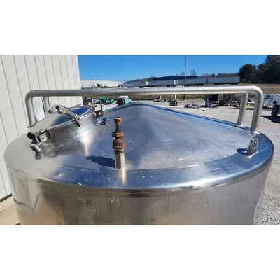 Used 6,500L (1,717 gal) Stainless Insulated Jacketed Liquid Storage Vessel Tank