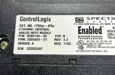 USED SPECTRUM CONTROLS 1756SC-IF8U