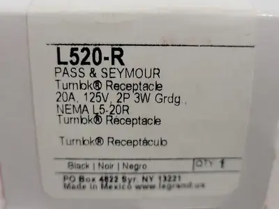 NEW PASS & SEYMOUR L520-R