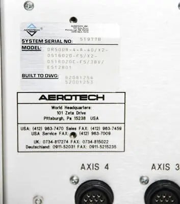 AeroTech DR500 Drive Chassis XY & Rotary Positioning Stages | ANACAPA EQUIPMENT BROKERS, INC (7)