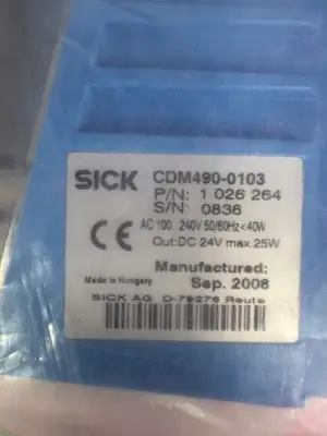 Used SICK CDM490-0103 PLC Power Supplies | Palmetto Automation #1154846