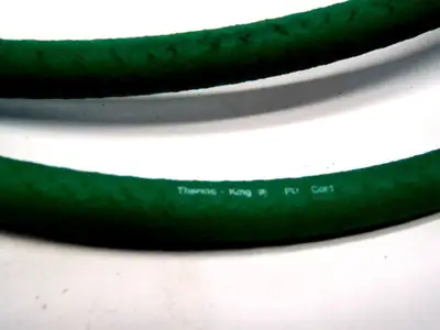 USED MOL BELTING MULTI LENGTH (50' TOTAL) 8MM GREEN ROUND BELTING