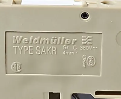 Weimuller SAKR Conn Disconnect Terminal Block 10A Lot of 3 Loc4A9