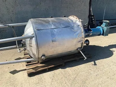 Tank, 300 Gallon, S/st, Jkt, Agit, Insul, DT/DB #S743955