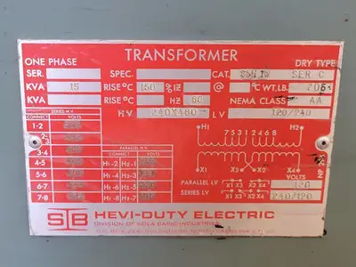 USED HEVI-DUTY ELECTRIC S5H15