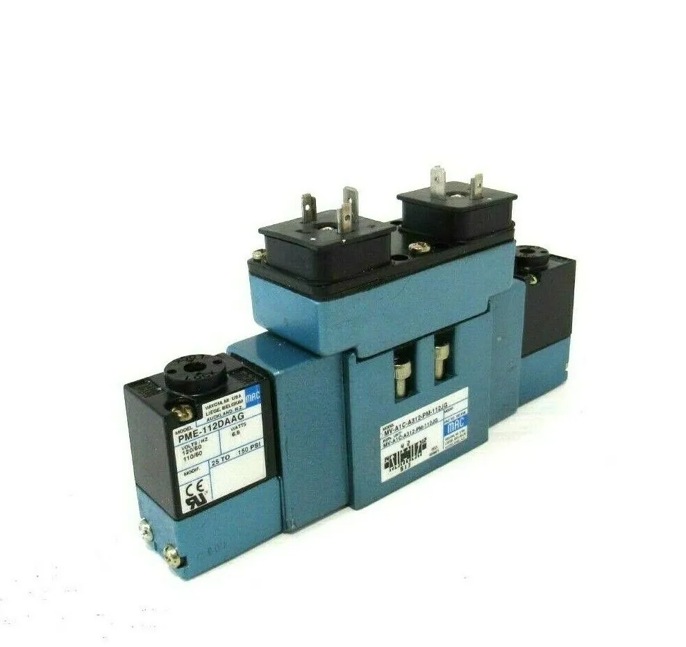 NEW MAC VALVES MV-A1C-A312-PM-112JG SOLENOID VALVE MVA1CA312PM112JG