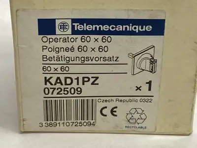 KAD1PZ | Telemecanique  Operator Handle 60 x 60mm - New Other