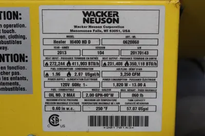 2013 WACKER NEUSON HI400 HEATER | Levy Recovery Group (7)