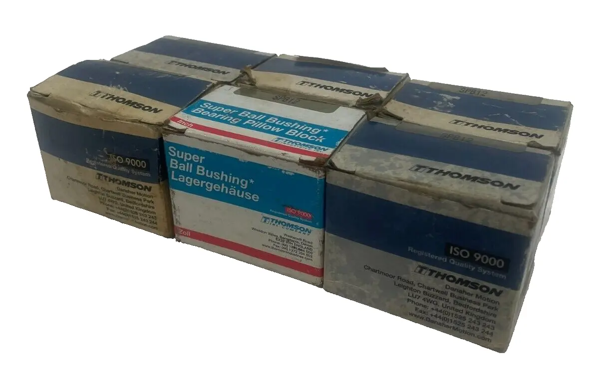 NEW THOMSON SPB12 PILLOW BLOCK LOT OF 6