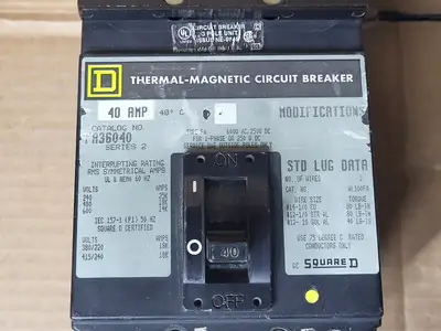 USED SQUARE D FA36040
