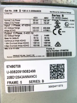 New | in-Stock Allen-Bradley 20BD125A3ANNANC0 Motor Control Parts New Hampshire US | Bitter End Trading #1550387