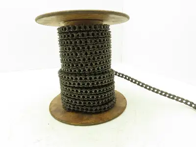 Diamond #35 Roller Chain Riveted 0.375 Pitch 42' Reel