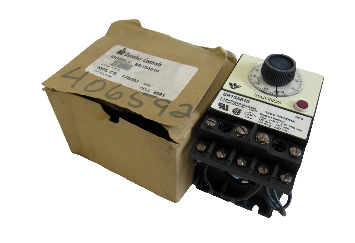 NEW DANAHER CONTROLS BR15A610 TIMER 120V 50/60HZ