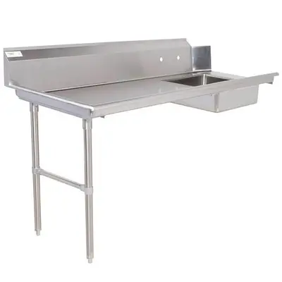 SOILED DISH TABLE  STAINLESS STEEL  - RIGHT OR LEFT HAND  6 SIZES TO CHOOSE FROM