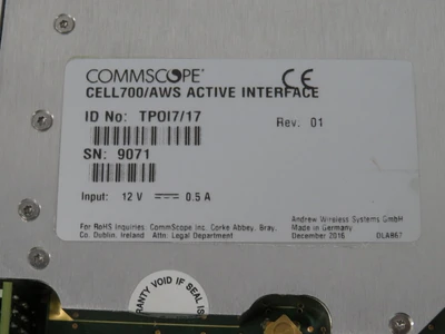 Used COMMSCOPE _UNKNOWN_ Network Cards | OCO Industrial #1623294