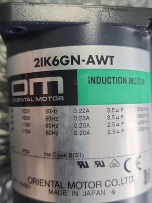 NEW Oriental Motor 2IK6GN-AWT