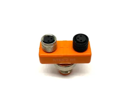 New | in-Stock Lumberg Automation M12 Male to Dual M8 Female Cable Splitting Tee Electrical Fittings Michigan US | Maverick Industrial Sales #1454073