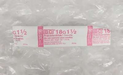 BD 5ML SYRINGE AND 305196 BD 18G 1.5 PRECISION GLIDE NEEDLES