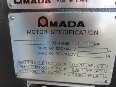 1987 AMADA FBD-8020E Brake Presses | MD Equipment Services LLC (20)
