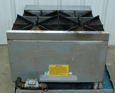 142-0542 Star 804HA-SU 24” Gas Countertop Step-Up Hot Plate