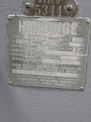 USED HARDINGE HLV-H-EM