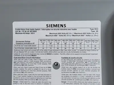 USED SIEMENS HFC362R