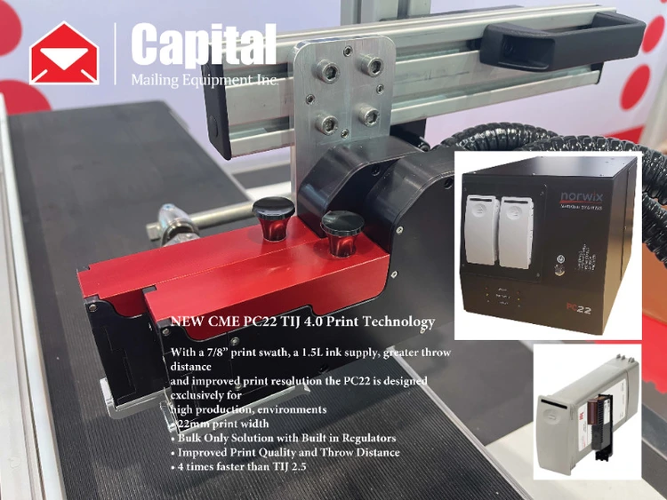 New | in-Stock CAPITAL MAILING EQUIPMENT PC22 Ink Jet Coders & Printers Michigan US | Capital Mailing Equipment #1494230