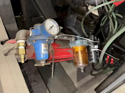 30" x 68" LS INDUSTRIES SHOT BLAST MACHINE WITH DUST COLLECTOR, FOR PROPANE TANKS: STOCK #22767