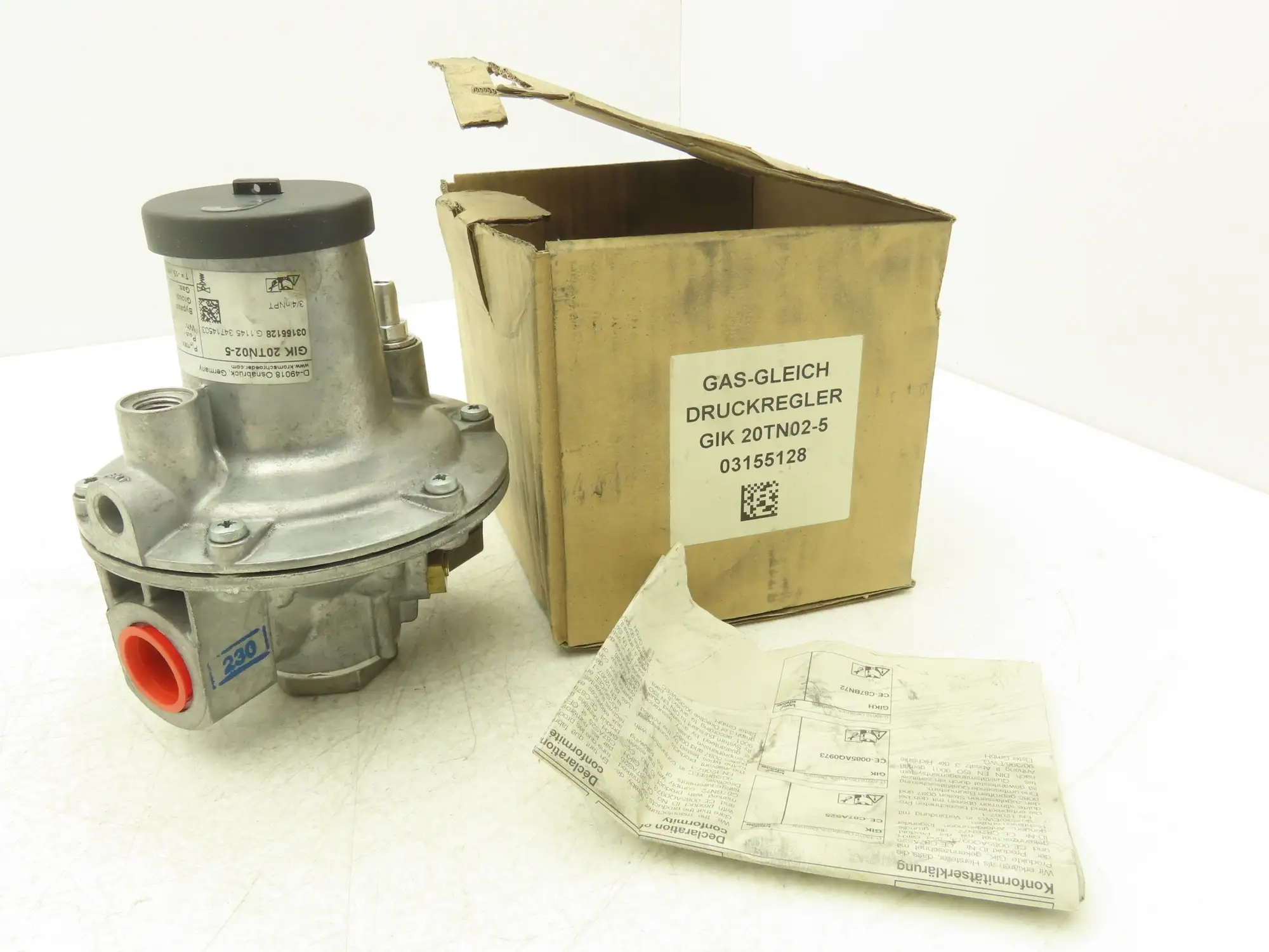 Kromschroder GIK 20TN02-5 Air/Gas Ratio Control Pressure Regulator 3/4" NPT