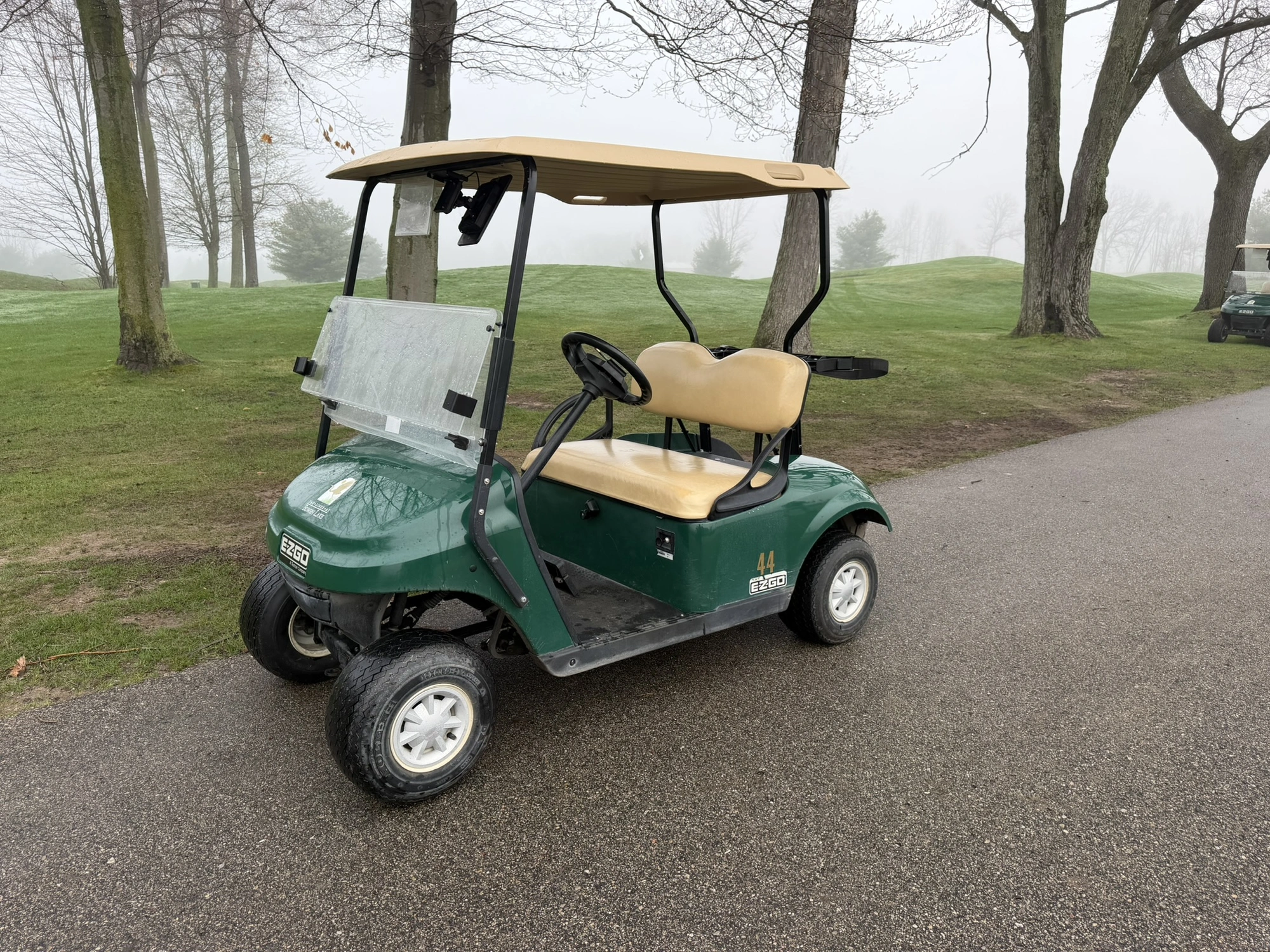 (1) 2017 E-Z-Go golf cart with a Kawasaki gas engine, model 625111G01, does not include Club canopy,...