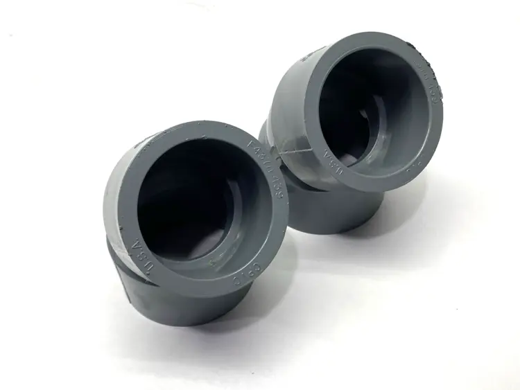 Used LASCO CPVC 45° ELBOW FITTING 2" SCH 80 LOT OF 2 Valves/Fittings | Maverick Industrial Sales #1100362