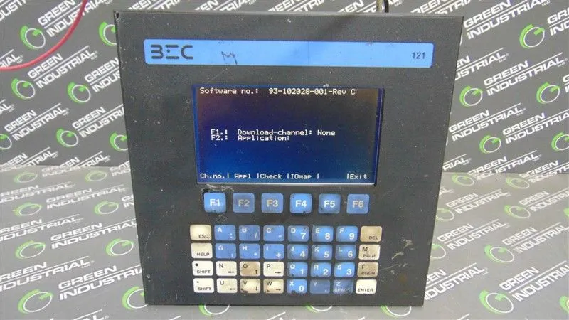 BEC Elektronik AS BUF-121-SIO-V2-1MFB Operator Interface BEC 121 Single I/O Used
