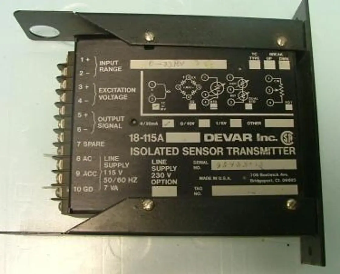QTY. 1. DEVAR INC. ISOLATED SENSOR TRANSMITTER MOD...