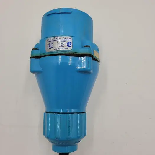 Used MELTRIC MELTRIC DS 32 50 P INLET POLY BLUE 480V 30A Connector Accessories | ND Industrial Surplus #1218010