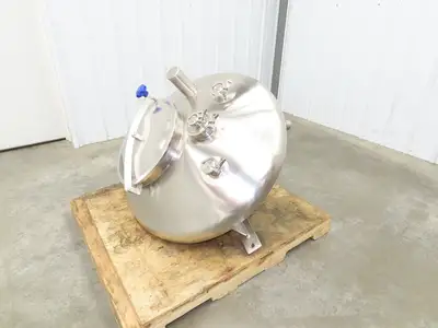 CFR 30 Gallon Cone Insulated Mixing Tank Jacketed 304 Stainless Steel Sanitary