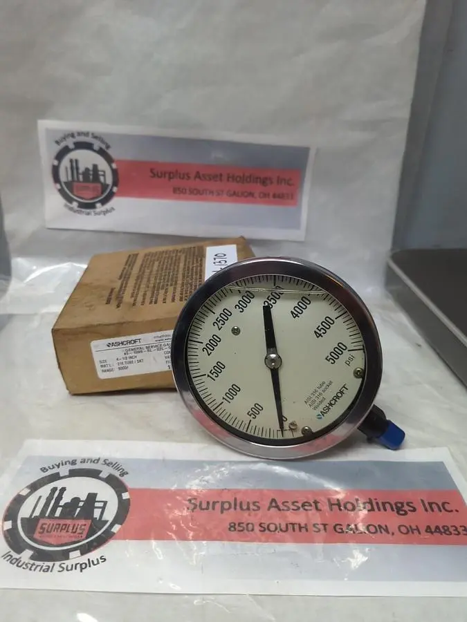 New | in-Stock ASHCROFT 45-1009-SL-02L-5000# Temperature and Pressure Testers Ohio US | Surplus Asset Holdings #1226222