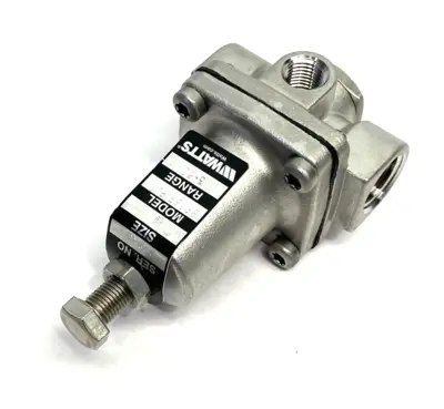 New | in-Stock WATTS SS 3-WAY SMALL WATER PRESSURE REGULATOR, NPTF, 3-50PSI Air Pressure Regulators | Maverick Industrial Sales #1100117