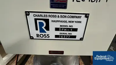 USED Ross 4 Gal Ross Mixer, Model DPM-4 with DS-4 Press