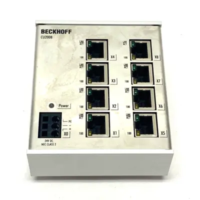 Used Beckhoff Ethernet Switch 8-Port PLC Ethernet Equipment Michigan US | Maverick Industrial Sales #1391423