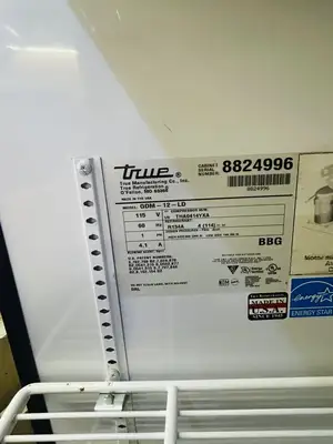 True GDM-12-LD Glass Door Merchandiser Refrigerator Refurbished