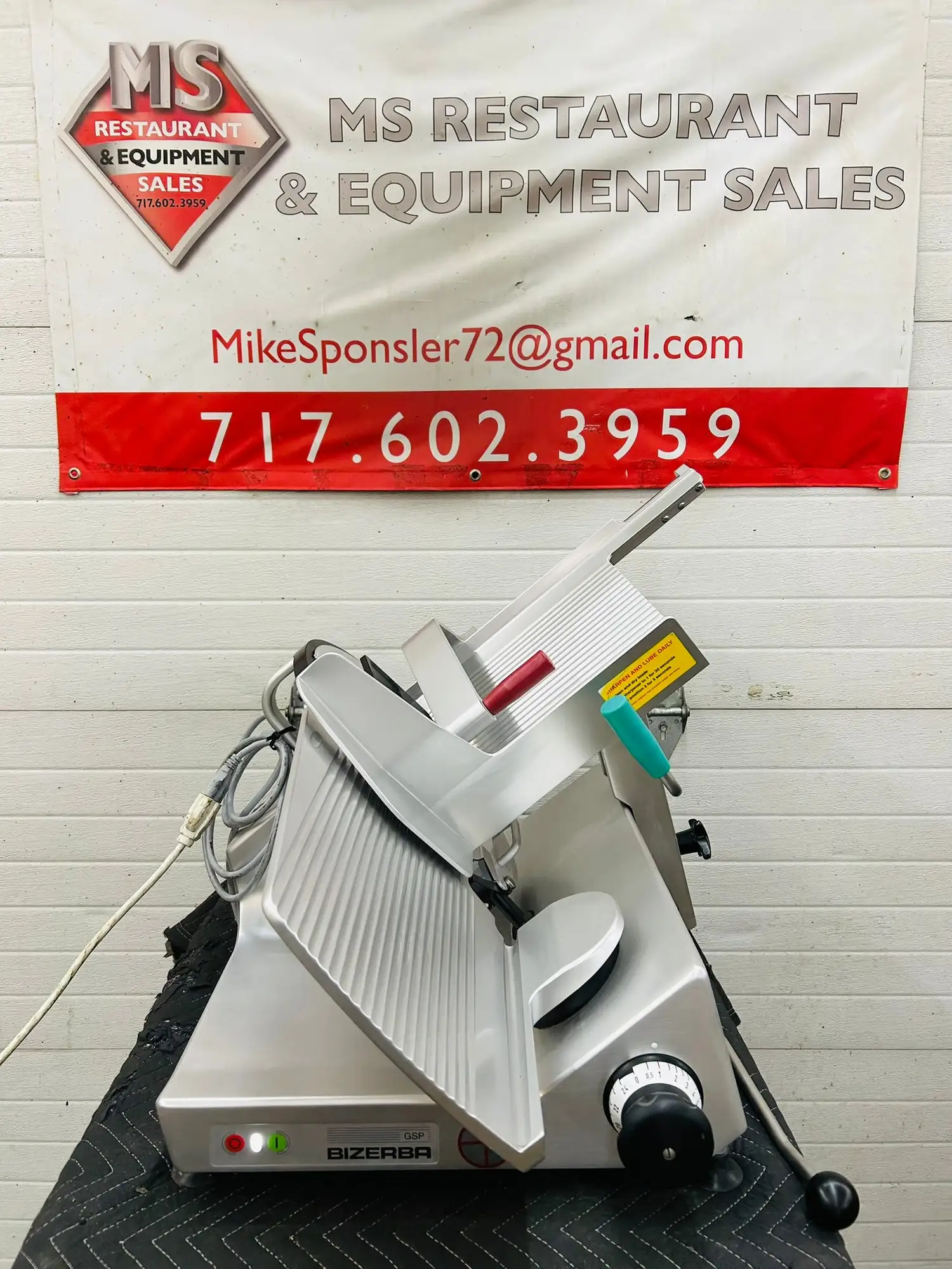 Bizerba 2017 GSPH Manual Deli Slicer Fully Refurbished Tested Working!