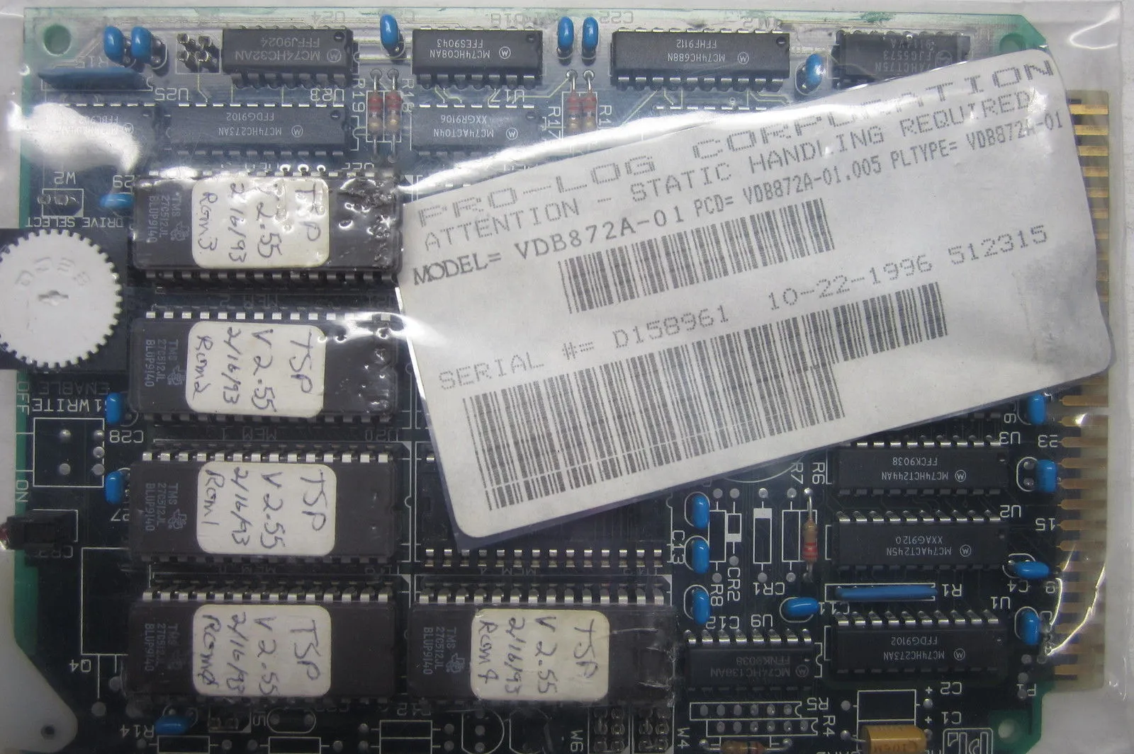PRO-LOG VDB872A-01 PC BOARD