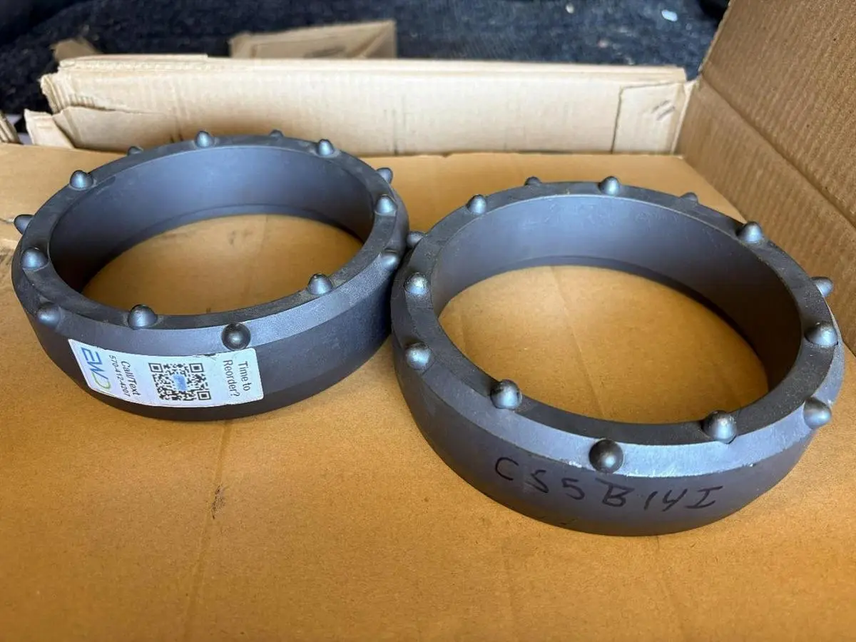 New | in-Stock AFTERMARKET 5" DUAL ROTARY CASING SHOE – 14 BALLISTIC BUTTONS ASSEMBLY- HEAVY DUTY #689-02-HD-D Drilling Attachments Pennsylvania US | East West Machinery & Drilling #1418134